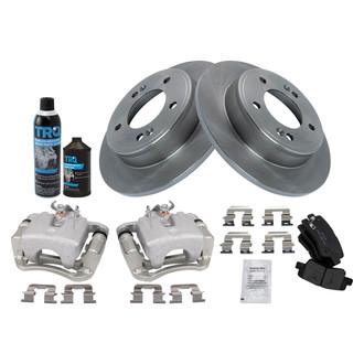 TRQ® - Rear Disc Brake Kit with Ceramic Pads and Calipers
