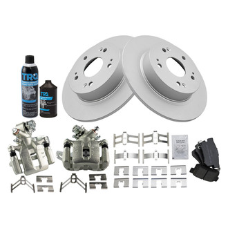 TRQ® - Rear Disc Brake Kit with Semi-Metallic Pads and Calipers
