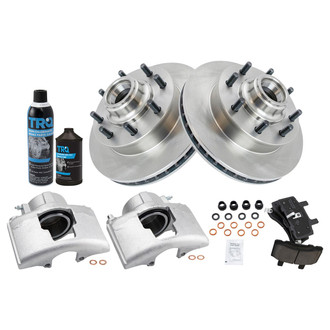 TRQ® - Front Disc Brake Kit with Ceramic Pads and Calipers