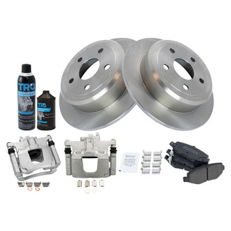 TRQ® - Disc Brake Kit with Semi-Metallic Pads and Calipers