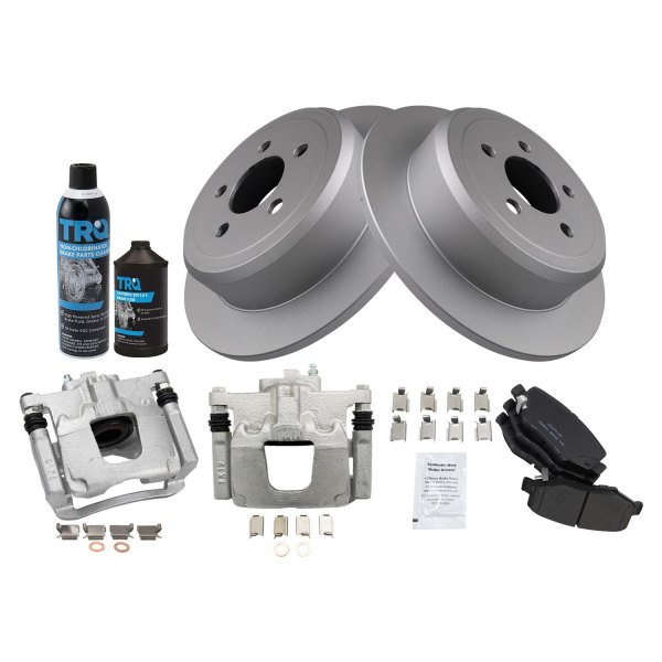 TRQ® - Rear Disc Brake Kit with Ceramic Pads and Calipers