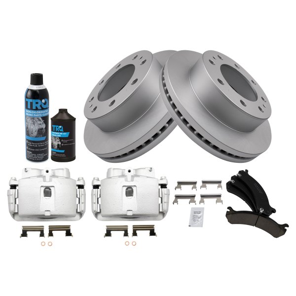 TRQ® - Front Disc Brake Kit with Ceramic Pads and Calipers