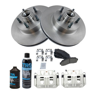 TRQ® - Front Disc Brake Kit with Ceramic Pads and Calipers
