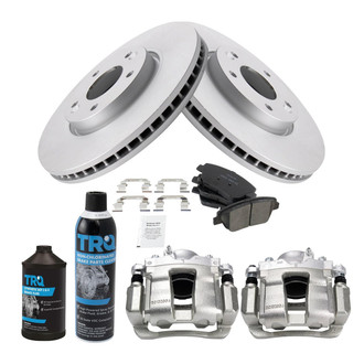 TRQ® - Front Disc Brake Kit with Ceramic Pads and Calipers