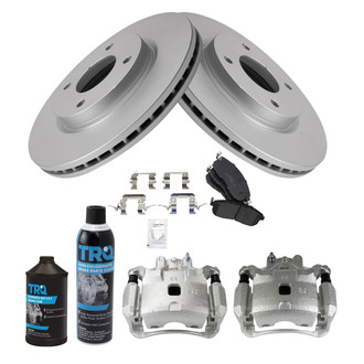 TRQ® - Front Disc Brake Kit with Ceramic Pads and Calipers