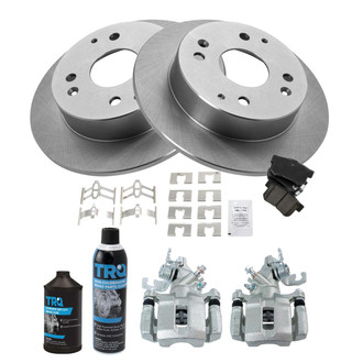 TRQ® - Rear Disc Brake Kit with Ceramic Pads and Calipers