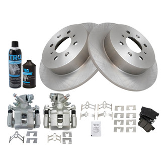 TRQ® - Rear Disc Brake Kit with Ceramic Pads and Calipers