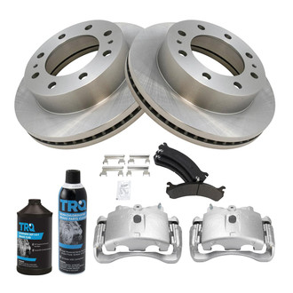 TRQ® - Disc Brake Kit with Semi-Metallic Pads and Calipers