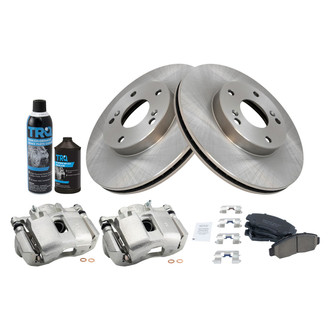 TRQ® - Front Disc Brake Kit with Ceramic Pads and Calipers