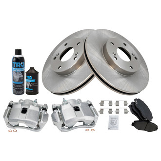 TRQ® - Front Disc Brake Kit with Ceramic Pads and Calipers
