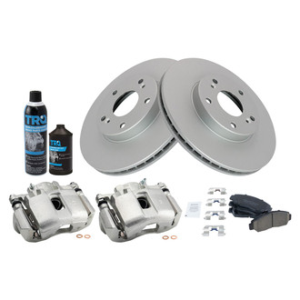 TRQ® - Front Disc Brake Kit with Ceramic Pads and Calipers