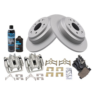 TRQ® - Rear Disc Brake Kit with Ceramic Pads and Calipers
