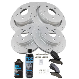 TRQ® - Performance Ceramic Front and Rear Brake Kit