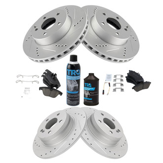 TRQ® - Performance Ceramic Front and Rear Brake Kit