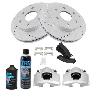 TRQ® - Performance Ceramic Front Brake Kit with Calipers