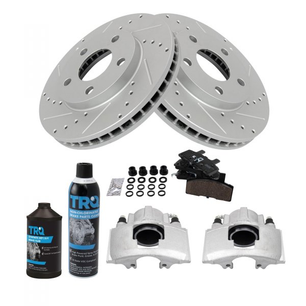 TRQ® - Performance Ceramic Front Brake Kit with Calipers