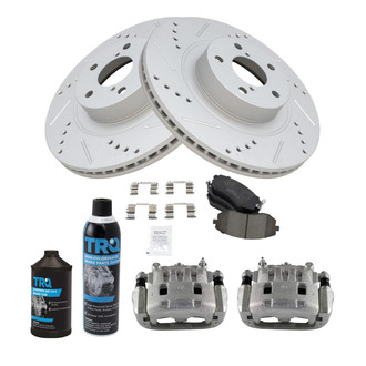 TRQ® - Performance Ceramic Front Brake Kit with Calipers