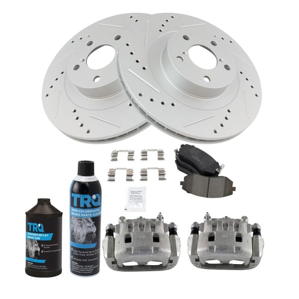 TRQ® - Performance Ceramic Front Brake Kit with Calipers