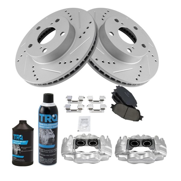 TRQ® - Performance Ceramic Front Brake Kit with Calipers