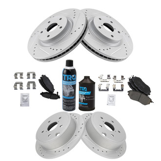 TRQ® - Performance Ceramic Front and Rear Brake Kit