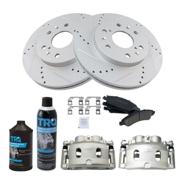 TRQ® - Performance Ceramic Front Brake Kit with Calipers