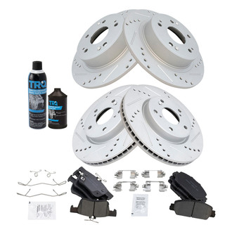 TRQ® - Performance Ceramic Front and Rear Brake Kit