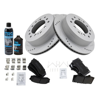 TRQ® - Performance Semi-Metallic Front and Rear Brake Kit