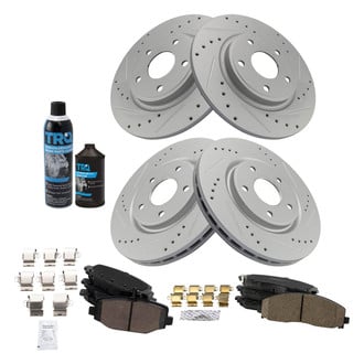 TRQ® - Performance Ceramic Front and Rear Brake Kit