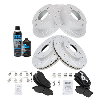 TRQ® - Performance Semi-Metallic Front and Rear Brake Kit