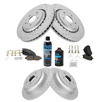 TRQ® - Performance Ceramic Front and Rear Brake Kit