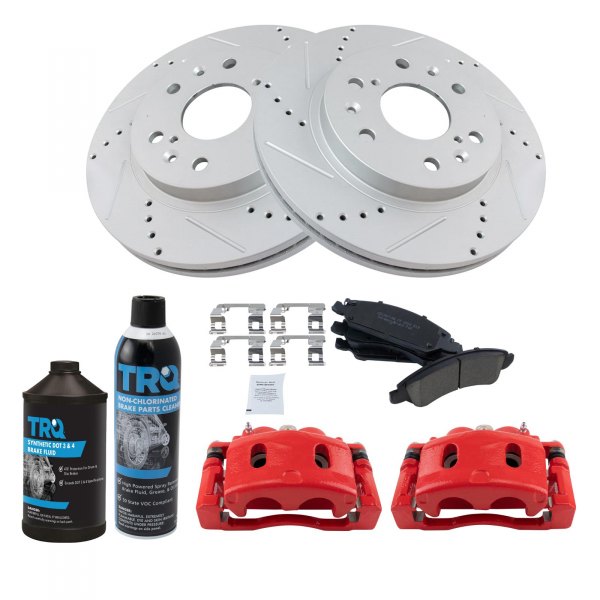 TRQ® - Performance Ceramic Front Brake Kit with Calipers