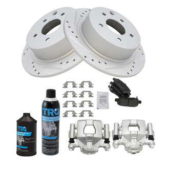 TRQ® - Performance Semi-Metallic Brake Kit with Calipers