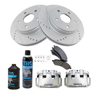 TRQ® - Performance Ceramic Front Brake Kit with Calipers