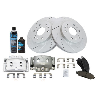 TRQ® - Performance Ceramic Front Brake Kit with Calipers