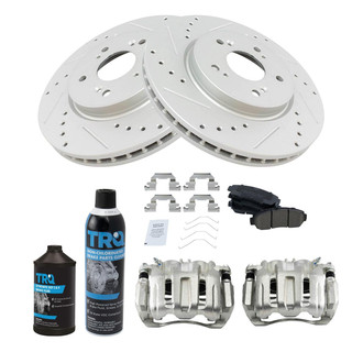 TRQ® - Performance Ceramic Front Brake Kit with Calipers
