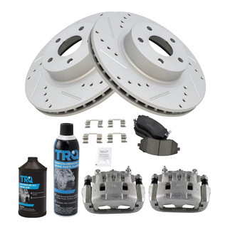 TRQ® - Performance Ceramic Front Brake Kit with Calipers