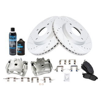 TRQ® - Performance Ceramic Front Brake Kit with Calipers