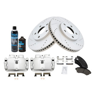 TRQ® - Performance Ceramic Front Brake Kit with Calipers