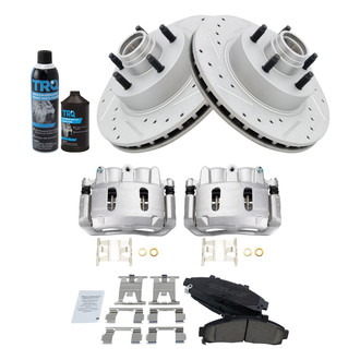 TRQ® - Performance Ceramic Front Brake Kit with Calipers