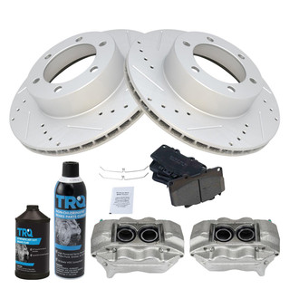 TRQ® - Performance Ceramic Front Brake Kit with Calipers