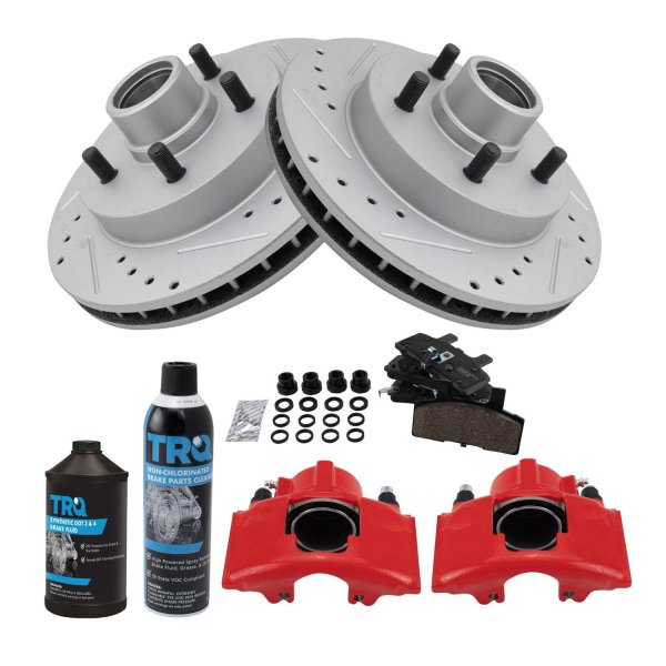 TRQ® - Performance Ceramic Front Brake Kit with Calipers