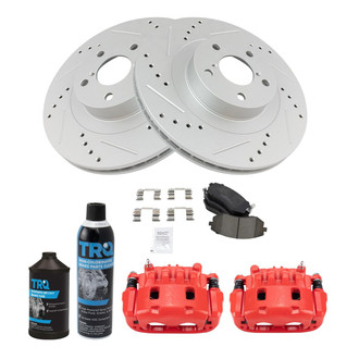 TRQ® - Performance Ceramic Front Brake Kit with Calipers