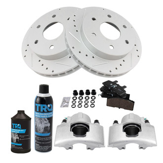 TRQ® - Performance Ceramic Front Brake Kit with Calipers