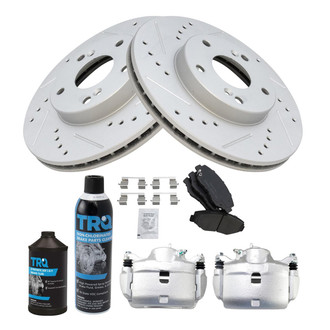 TRQ® - Performance Ceramic Front Brake Kit with Calipers