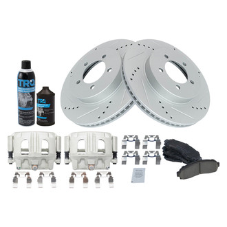 TRQ® - Performance Ceramic Front Brake Kit with Calipers