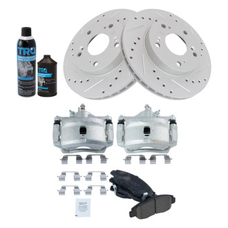 TRQ® - Performance Ceramic Front Brake Kit with Calipers