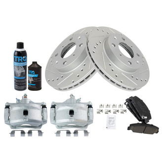 TRQ® - Performance Ceramic Front Brake Kit with Calipers