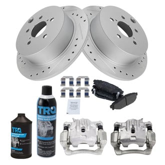 TRQ® - Performance Semi-Metallic Brake Kit with Calipers