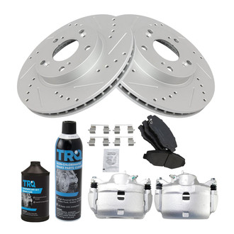 TRQ® - Performance Ceramic Front Brake Kit with Calipers
