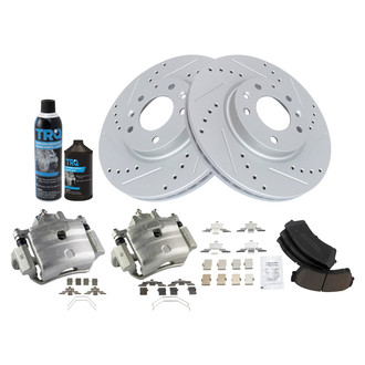 TRQ® - Performance Ceramic Front Brake Kit with Calipers